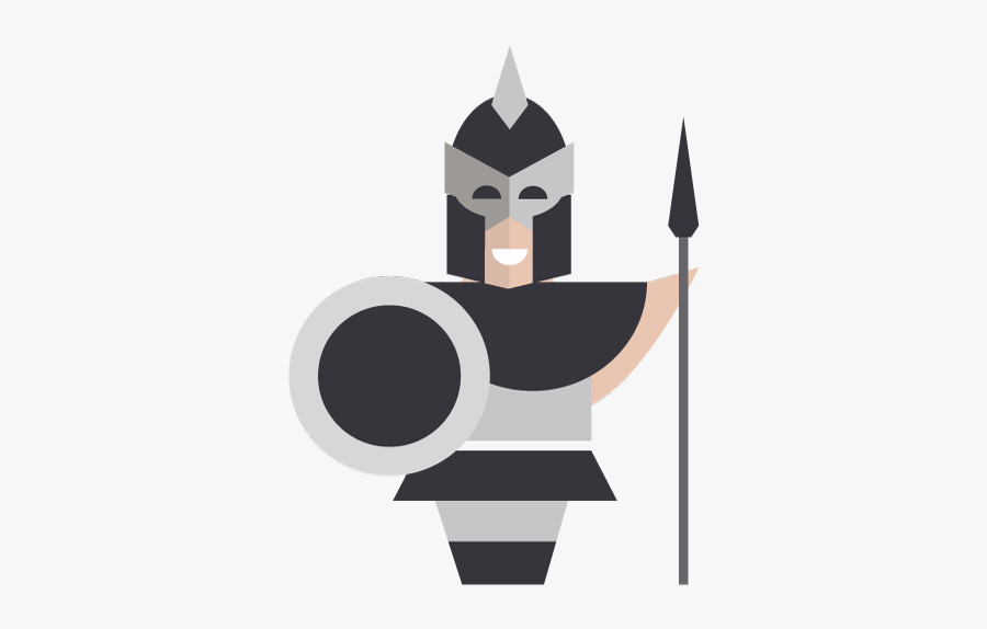 Spartans - Cartoon, Transparent Clipart