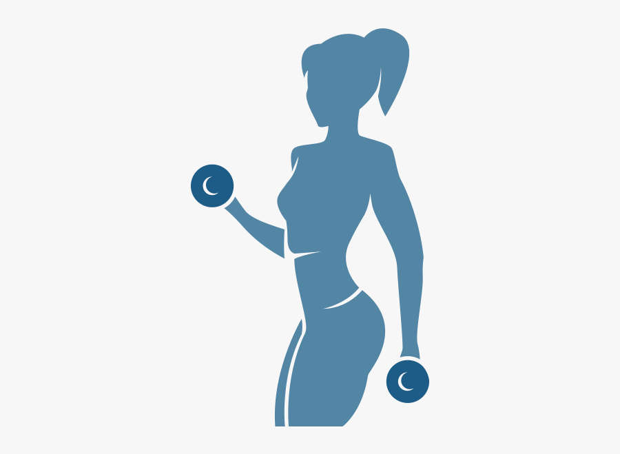 Fitness Centre Exercise Physical Fitness Personal Trainer - Woman Working Out Silhouette Png, Transparent Clipart
