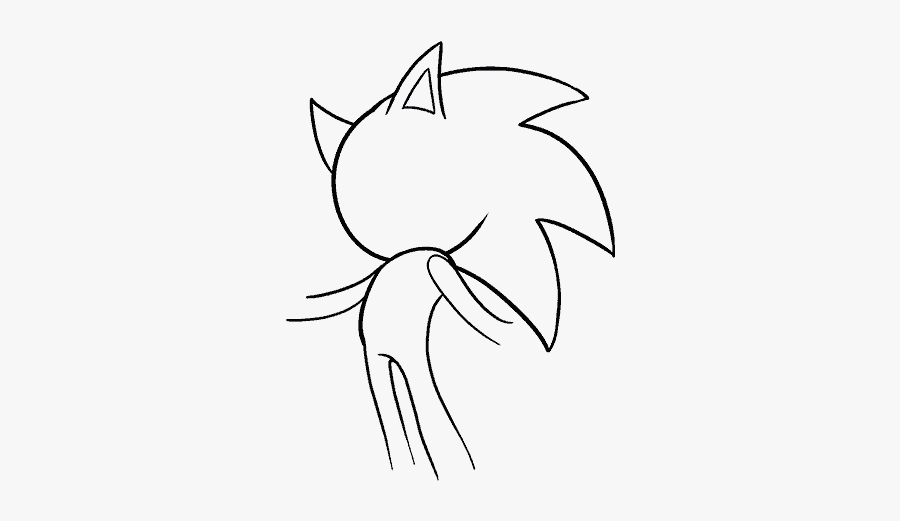 How To Draw Sonic The Hedgehog - Drawing, Transparent Clipart