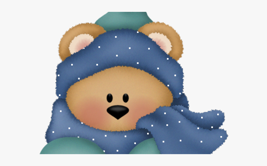Teddy Bear Winter Clipart, Transparent Clipart