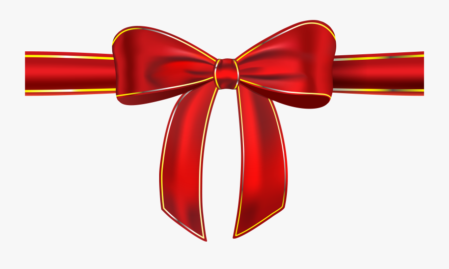 Red Ribbon With Bow Png Clipart Picture - Red Ribbon Bow Png, Transparent Clipart