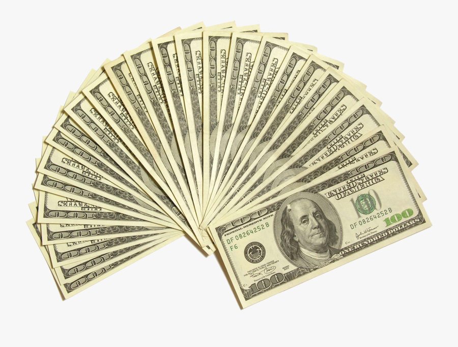 Us Dollar Png - Hundred Dollar Bills Png, Transparent Clipart