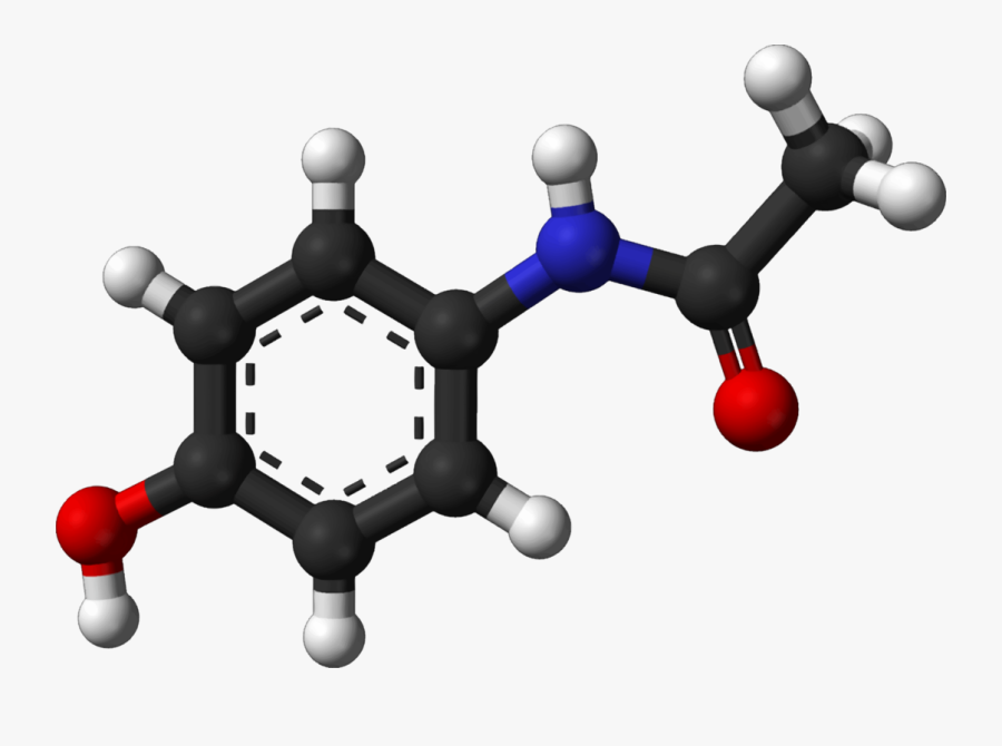 Human - Estructura Molecular Del Paracetamol, Transparent Clipart