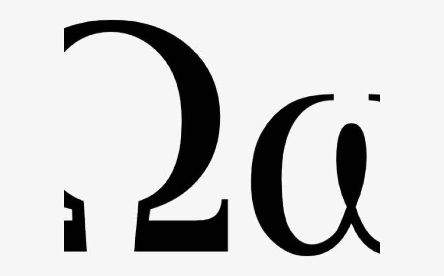 Transparent Motorcycle Clipart Black And White - Greek Letter Omega Png Transparent, Transparent Clipart