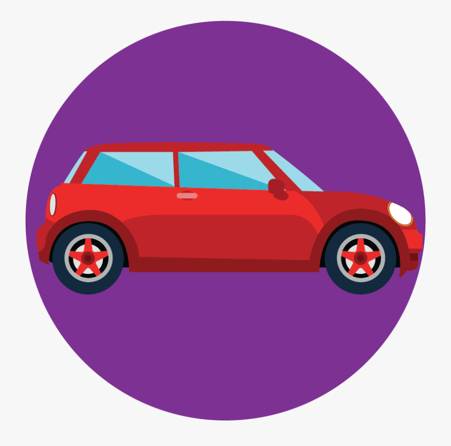 Mini Cooper Clipart Pink Car - City Car, Transparent Clipart