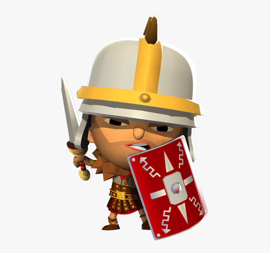 Roman Warriors Clipart Enemy Warrior - Cartoon, Transparent Clipart