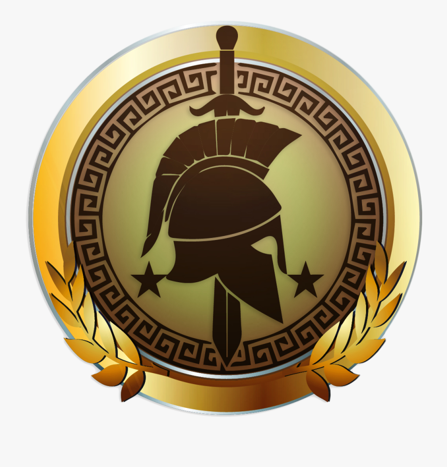 Spartan Shield Png - Spartan Helmet And Sword, Transparent Clipart