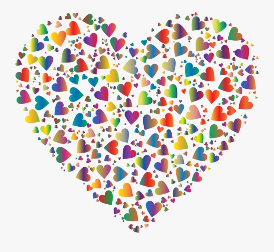 Heart,symmetry,area - Paw Print Heart Free, Transparent Clipart