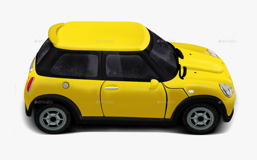 Png/design 0000 Yellow Car - Mini Cooper, Transparent Clipart