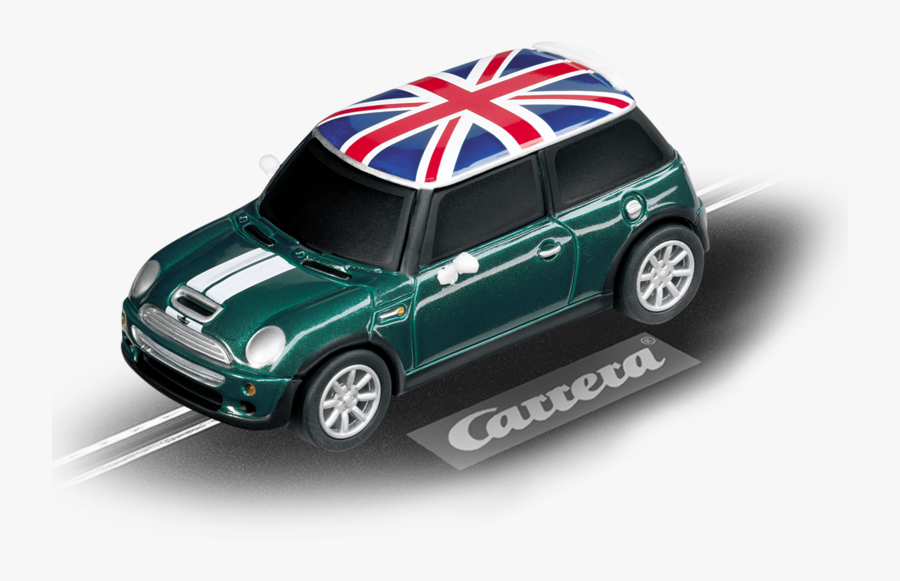 Mini Cooper S British Racing Green - Carrera 1 32 Cheetah Slot Car, Transparent Clipart