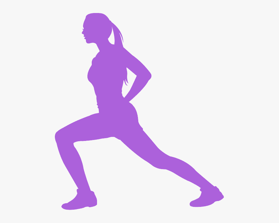 Mujer Haciendo Deporte Silueta, Transparent Clipart