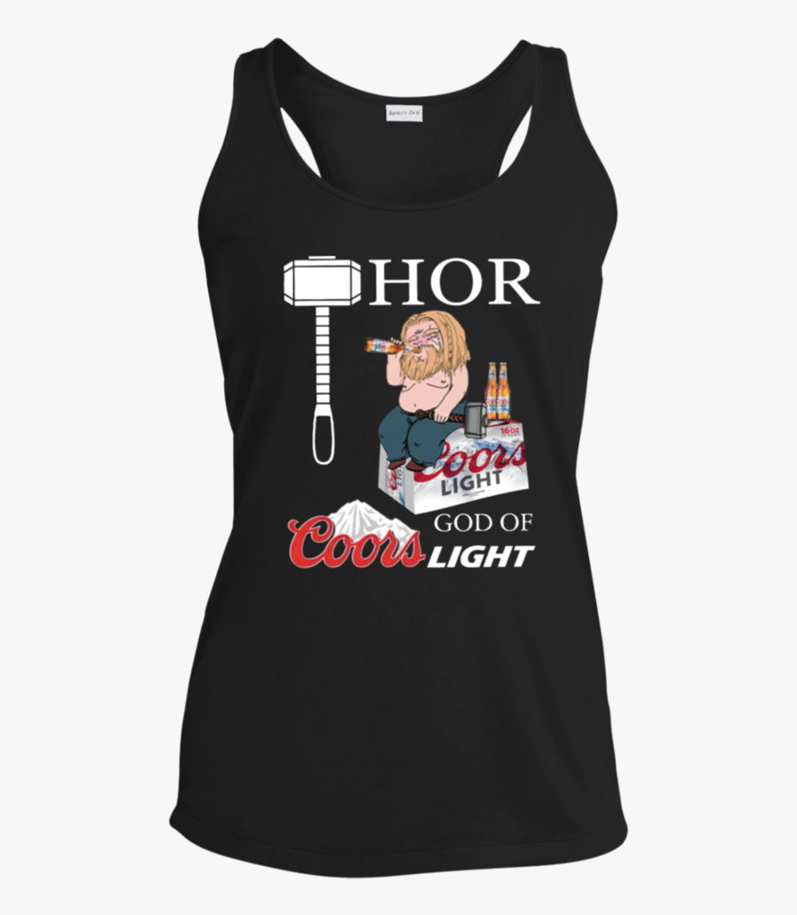 Fat Thor God Of Coors Light - Avengers Fat Thor God Of Coors Light Shirt, Transparent Clipart