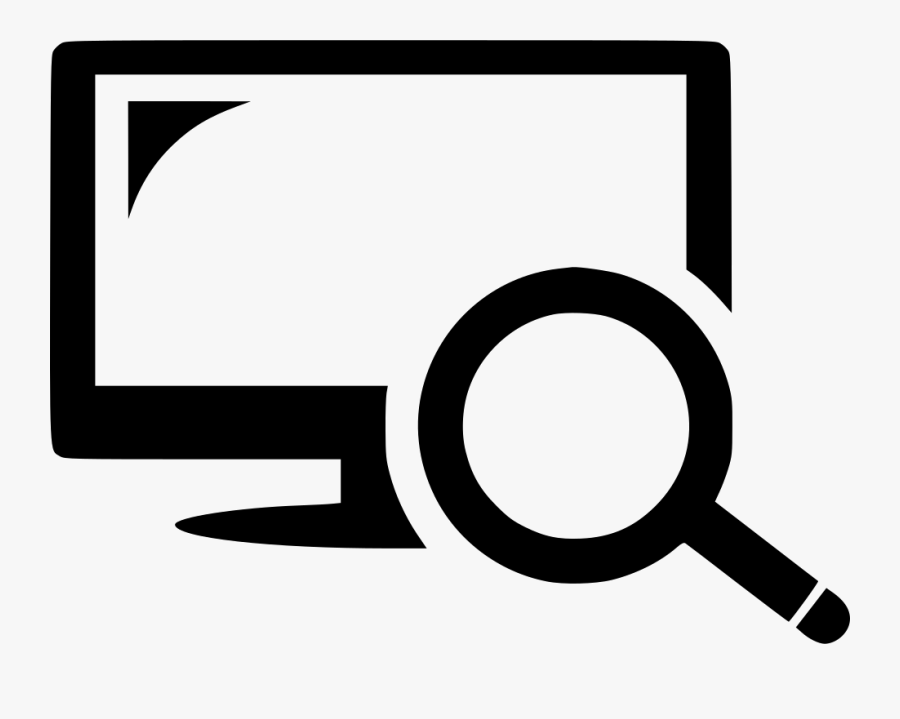 Pc Search Icon Png, Transparent Clipart