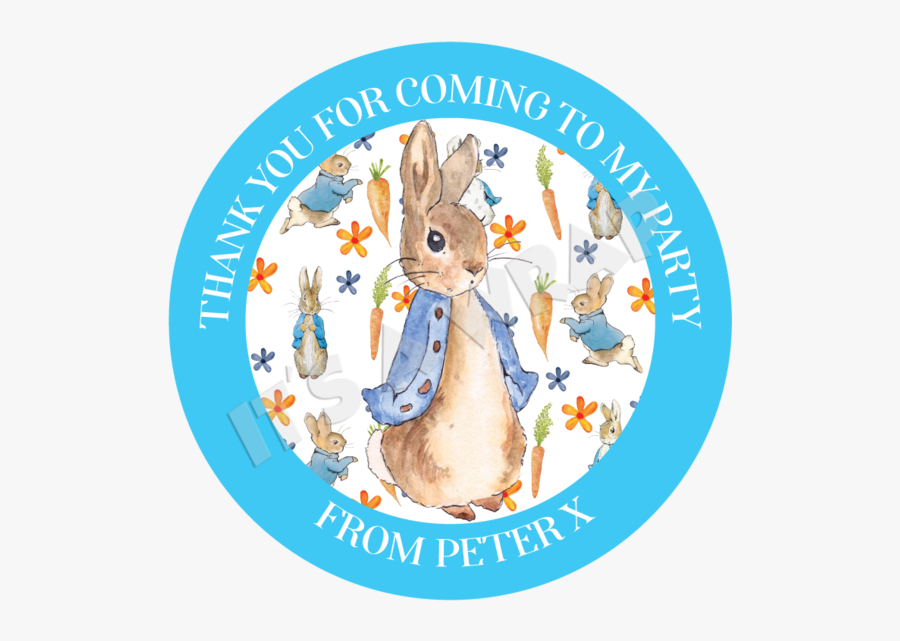 Stickers Labels Peter Rabbit Thank You Bags, Transparent Clipart