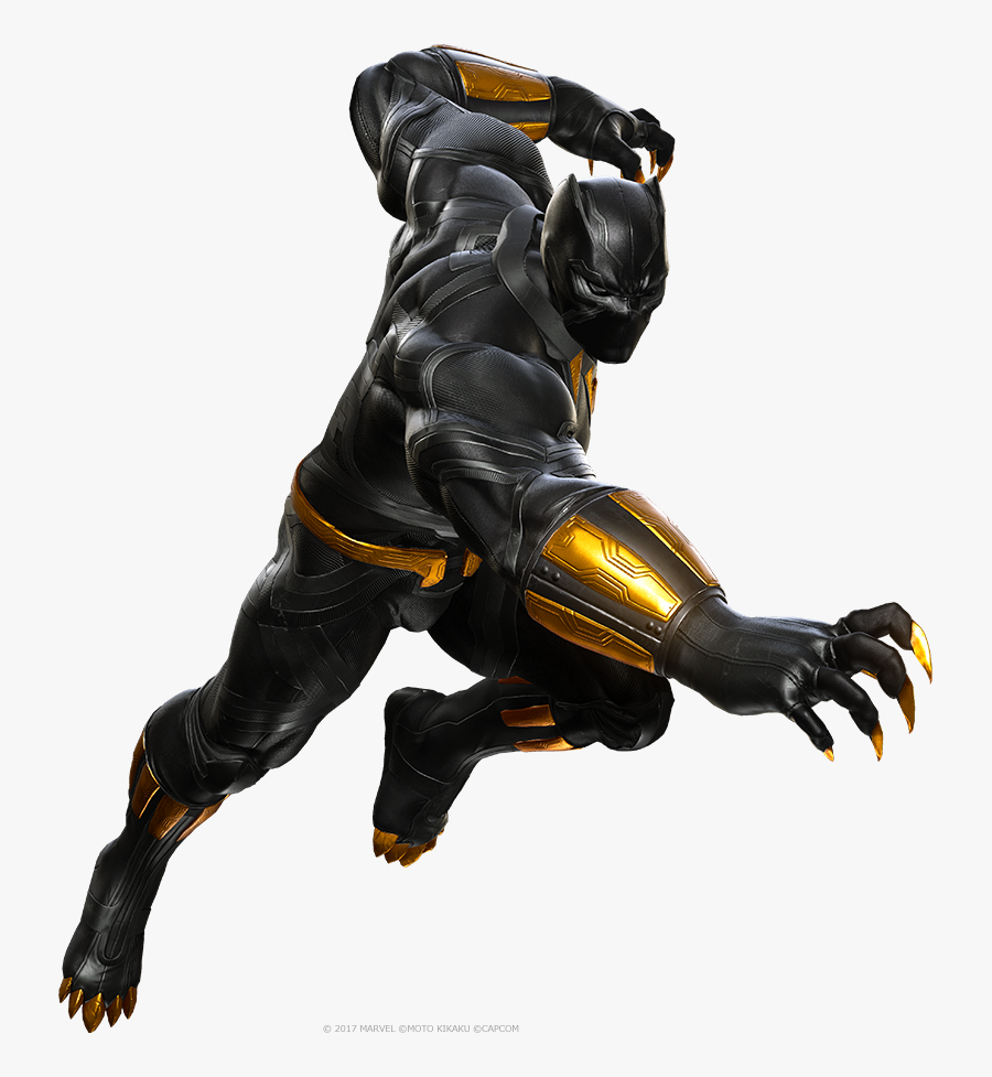 Black Panther, The King Of Wakanda - Marvel Vs Capcom Infinite Black Panther, Transparent Clipart