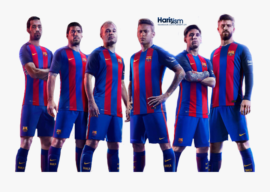 Fc Barcelona 2017 Png Clipart - Barcelona Team 2018 Png, Transparent Clipart