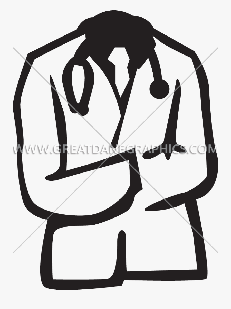 Clipart Doctor White Coat - Hand Drawn Scale Icon, Transparent Clipart