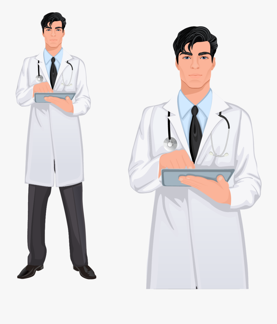 Clip Art Doctor Uniform - Male Doctor Clipart, Transparent Clipart