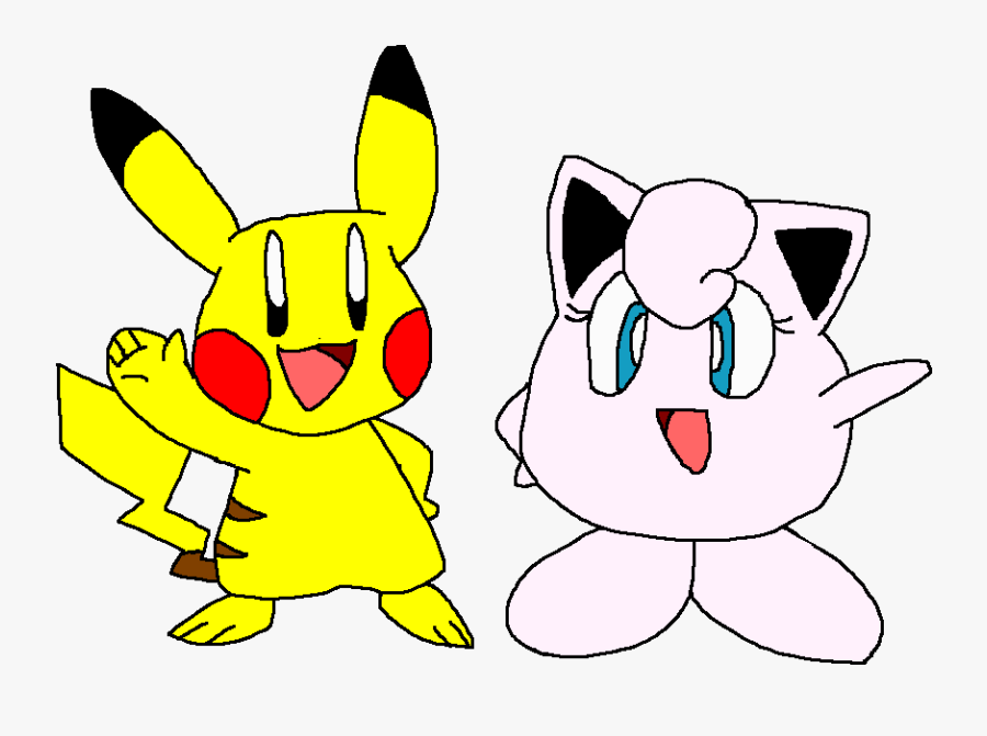 Good Clipart - Pokegirlrules Pikachu And Jigglypuff, Transparent Clipart