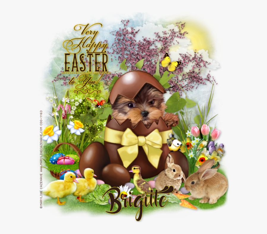 Clip Art Happy Easter Best Friend - Cartoon, Transparent Clipart