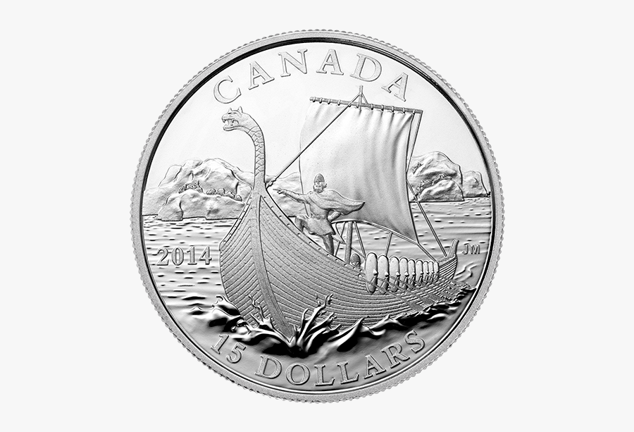 Quarter Silver Coin Canada - Canada Viking Coin, Transparent Clipart