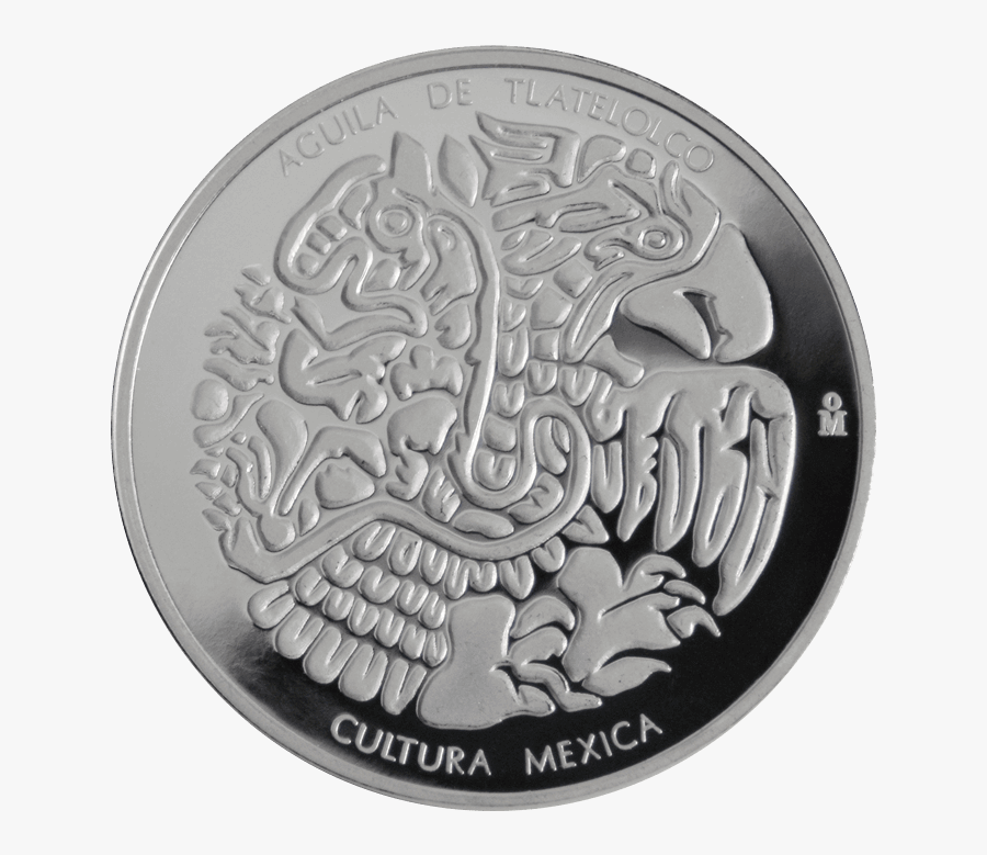 Clip Art Aztec Coin - Mexican Years Of Army Service Coin, Transparent Clipart