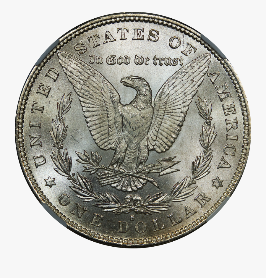 Silver Coin Png Image - Morgan Dollar, Transparent Clipart