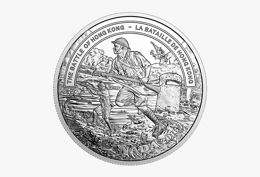 Silver Drawing Coin - Battle Of Hong Kong Coin, Transparent Clipart