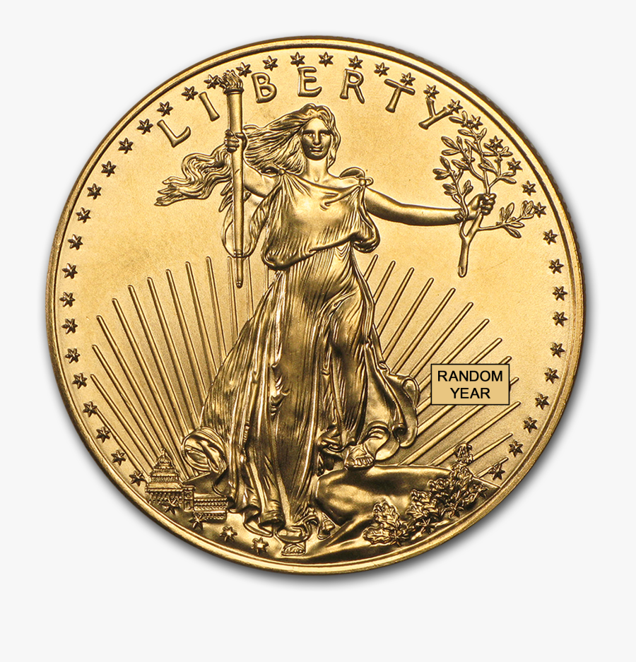 Buy 1 Oz Gold American Eagle Coin Online - American Eagle Gold Coin 1 Oz, Transparent Clipart