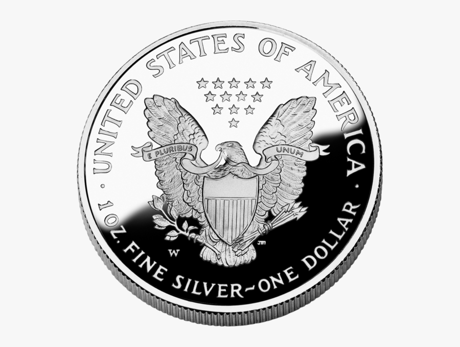 American Silver Coin Png Image - United States Of America Fine Silver One Dollar, Transparent Clipart