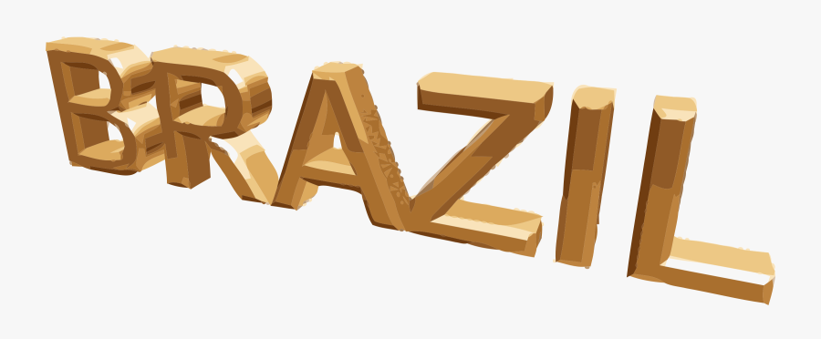 Word Clipart Block - Brazil In Big Letters, Transparent Clipart