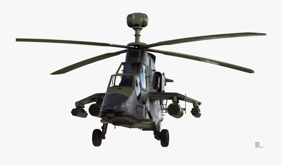 Eurocopter Tiger Helicopter Rotor Turbosquid 3d Modeling - Helicopter 3d Model Turbosquid, Transparent Clipart