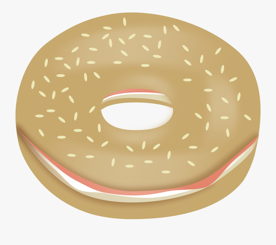 Coffee Clipart Bagels - Circle, Transparent Clipart