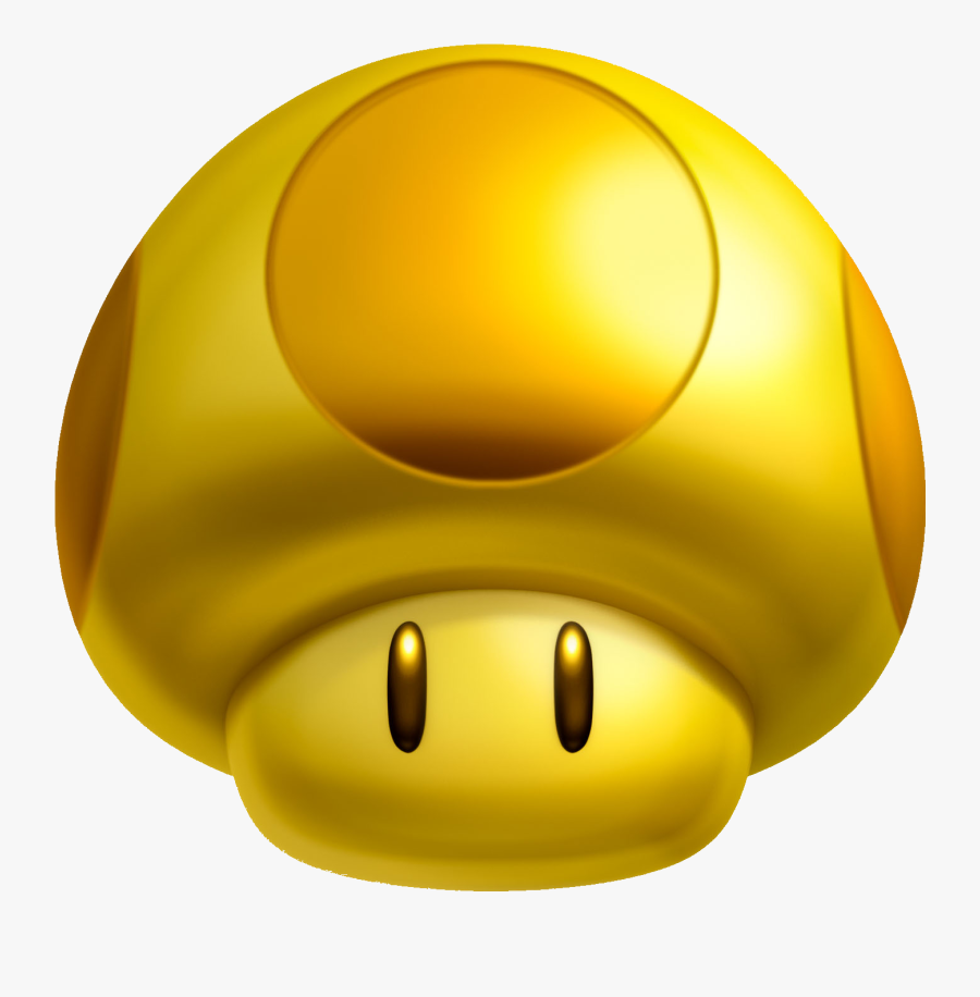 Emoticon Mario Smiley Super Bros Free Clipart Hq - Super Mario Golden Mushroom, Transparent Clipart