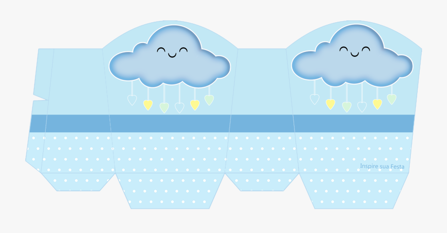 Rain Of Blessings In Light Blue And Yellow Free Printable, Transparent Clipart