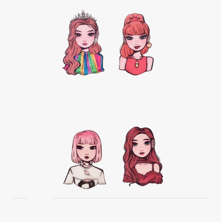 blackpink sticker black pink rose cartoon free