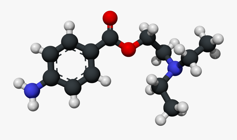 Procaine 3d Xray - Procaine 3d Structure, Transparent Clipart