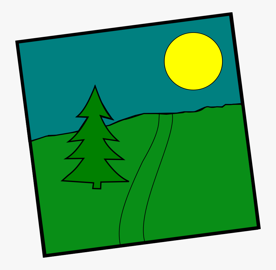 Landscape With A Picea - Landscape, Transparent Clipart