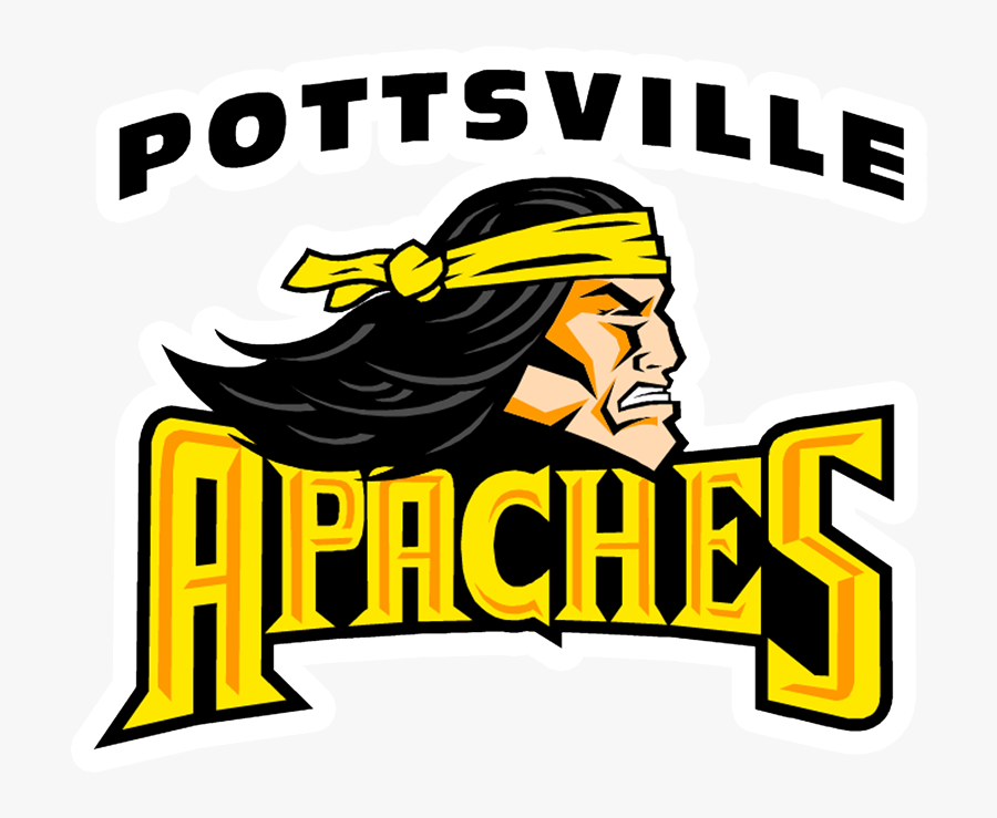 School Logo - Pottsville Apaches, Transparent Clipart