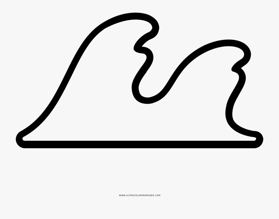 Waves Coloring Page - Onda Para Colorir, Transparent Clipart