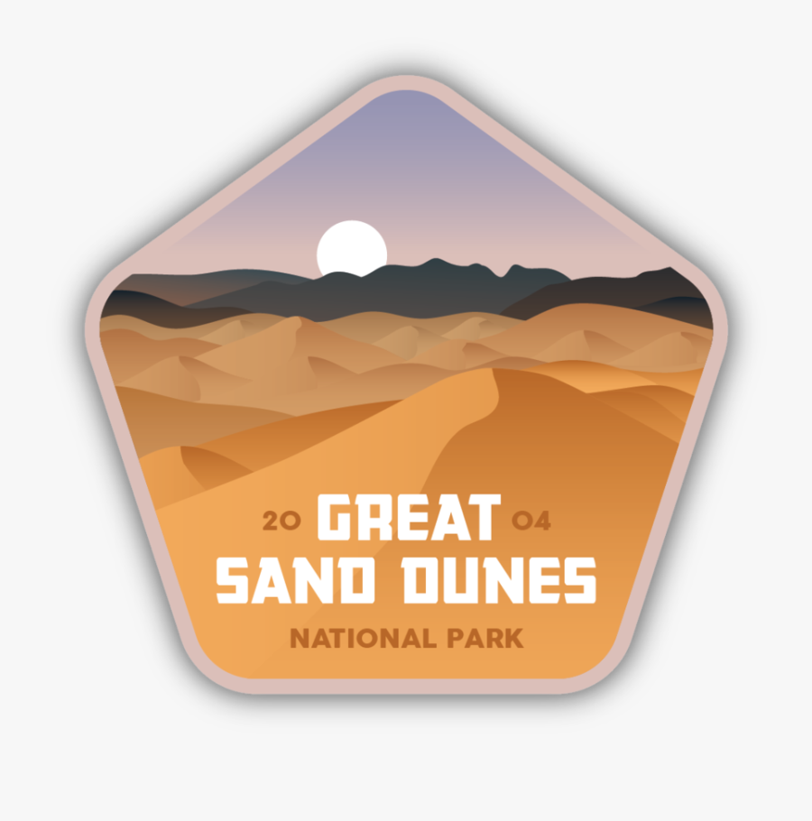 Great Sand Dunes National Park Icon, Transparent Clipart