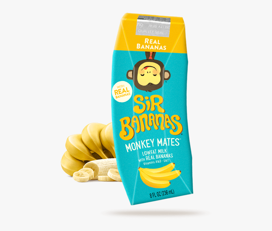 Bananamilk - Sir Bananas Monkey Mates Banana Milk, Transparent Clipart