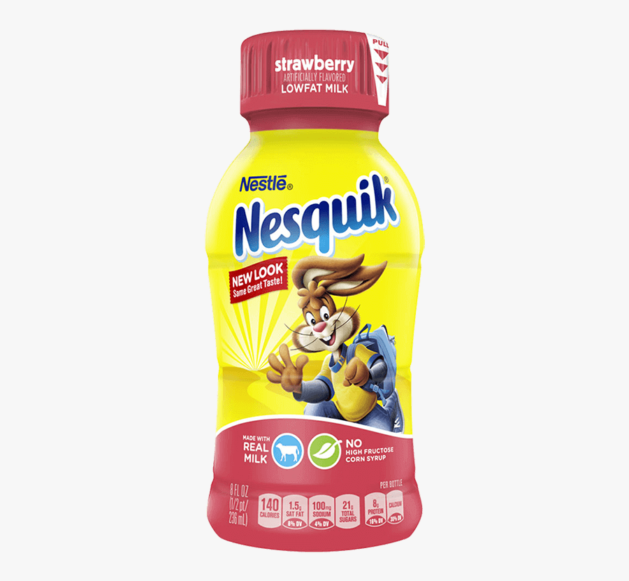 Nesquik® Strawberry Syrup - Nesquik Strawberry Syrup, Transparent Clipart