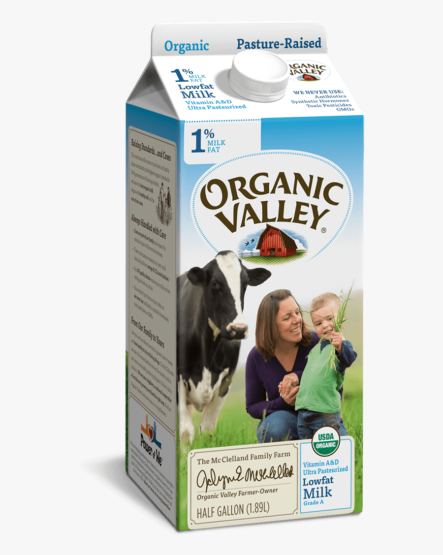 Transparent Milk Gallon Png - Organic Valley Milk 64 Oz, Transparent Clipart