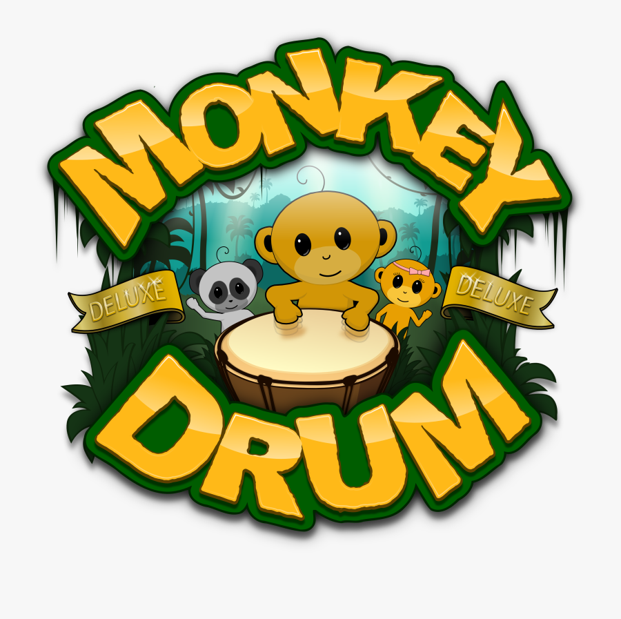 Monkey Drum App, Transparent Clipart