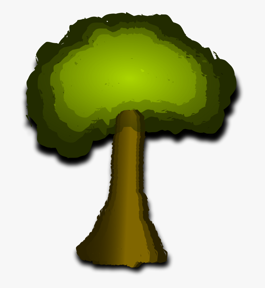 A Tree Clipart, Vector Clip Art Online, Royalty Free - Gradient Tree, Transparent Clipart