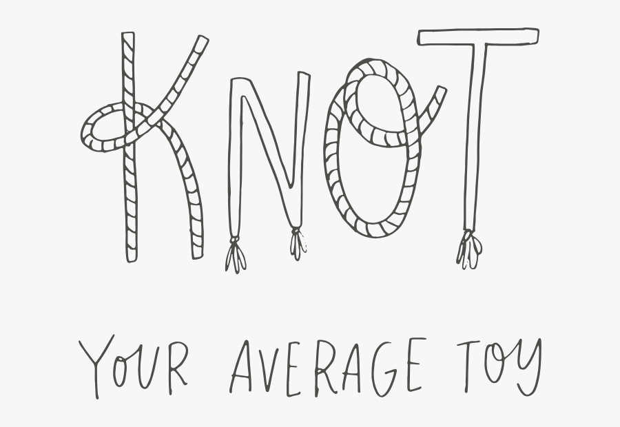 Knot Your Average Toy - Line Art, Transparent Clipart