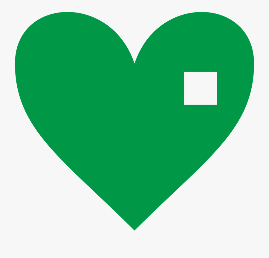 Heart Green Icon Free Picture - Google Map Marker Green, Transparent Clipart