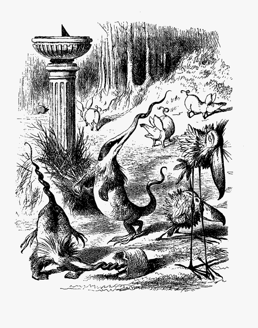 Both Of These Through The Looking Glass Downloads Make - Twas Brillig And The Slithy Toves Did Gyre And Gimble, Transparent Clipart