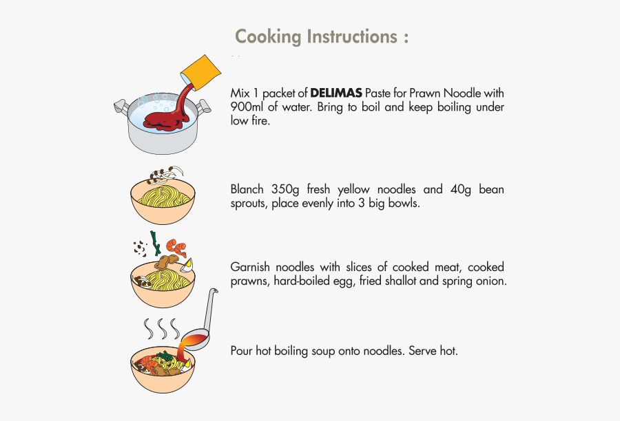 4 Delimas Paste Fpr Prawn Noodle, Transparent Clipart